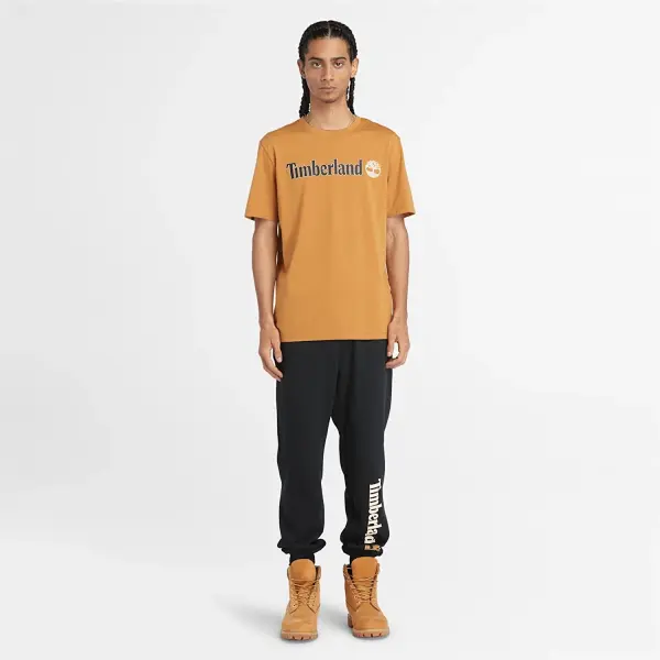 Linear Logo Short Sleeve Tee Turuncu - M - Erkek