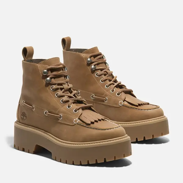 STONE STREET MID LACE UP BOOT Sarı - 40 - Kadın