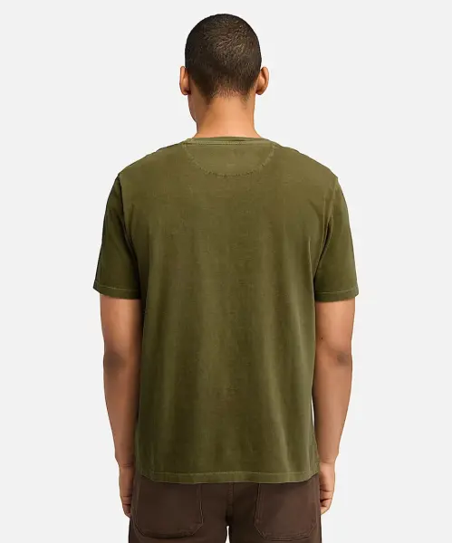DUNSTAN RIVER Garment Dye Short Sleeve T Yeşil - S - Erkek
