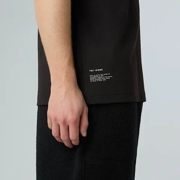 U ICON MOUNTAIN JACKET RELAXED S/S TEE Siyah - XXL - Erkek