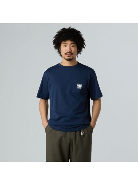M MOUNTAIN LOGO RELAXED S/S POCKET TEE Lacivert - XXL - Erkek