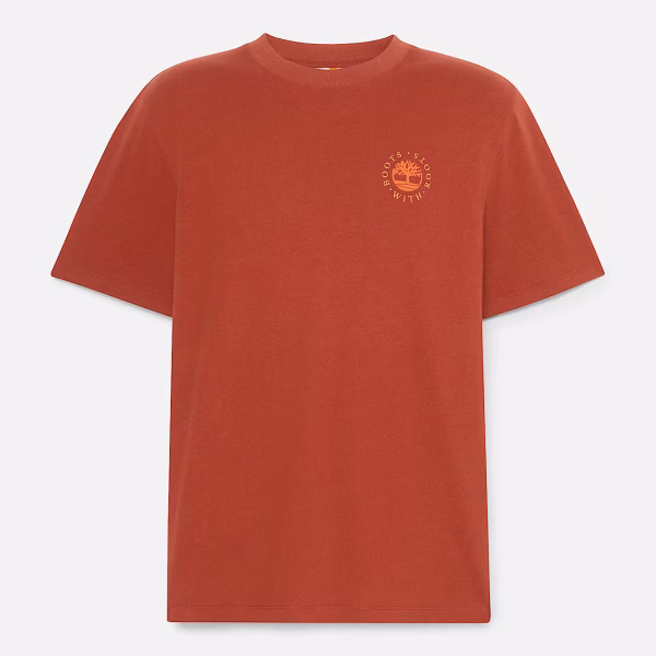 Washed Boot Lab Back Graphic Tee kırmızı - M - Erkek