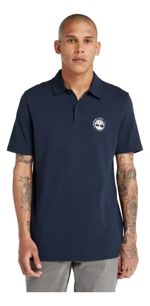 SS Refibra Logo Polo Regular Lacivert - M - Erkek