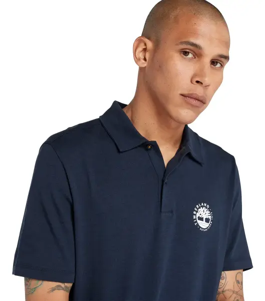 SS Refibra Logo Polo Regular Lacivert - M - Erkek