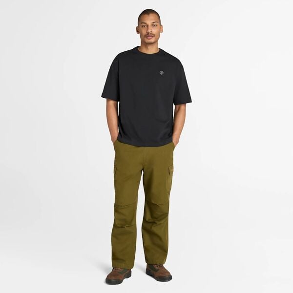 DUNSTAN RIVER Short Sleeve Tee Siyah - XXL - Erkek